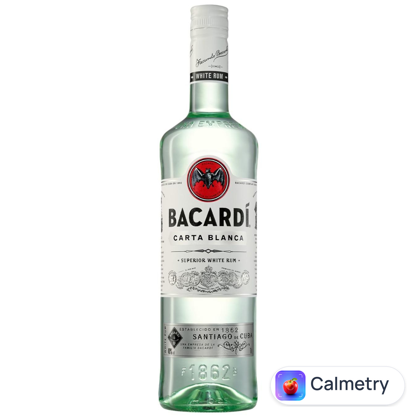 Ром Bacardi Carta Blanca білий 40% 1л — фото продукту