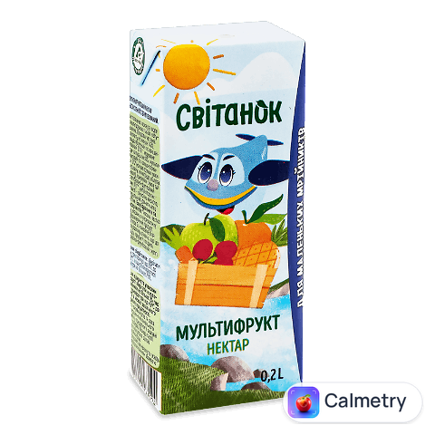 Нектар Світанок мультифрукт неосвітлений, 0,2л