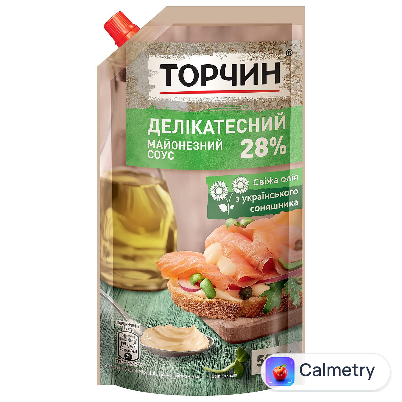 Соус майонезний Торчин Делікатесний 28% 500г — фото продукту