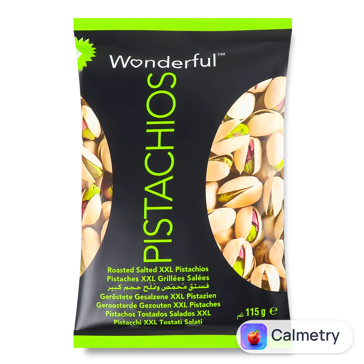 Фісташки Wonderful Pistachios смажені солоні 115г