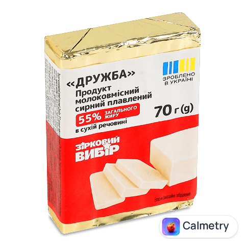 Продукт молок сирн плав Зірковий вибір Дружба 55%, 70г