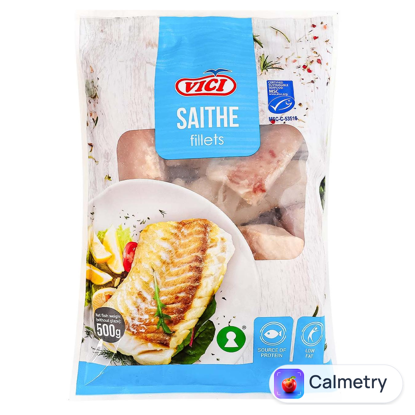 Філе сайди Vici без шкіри заморожене 500г — фото продукту