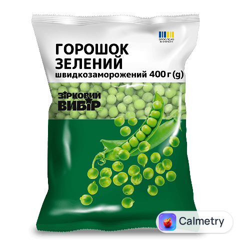 Горошок зелений Зірковий вибір швидкозаморожений, 400г