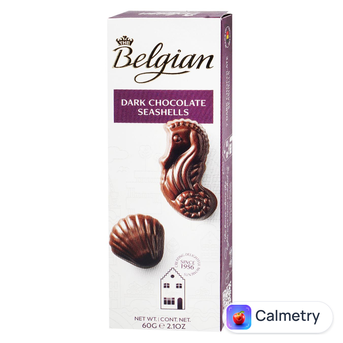 Цукерки Belgian Мушлі Чорний шоколад 60г — фото продукту