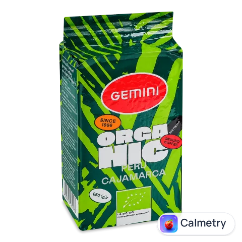 Кава мелена Gemini Organic натуральна смажена