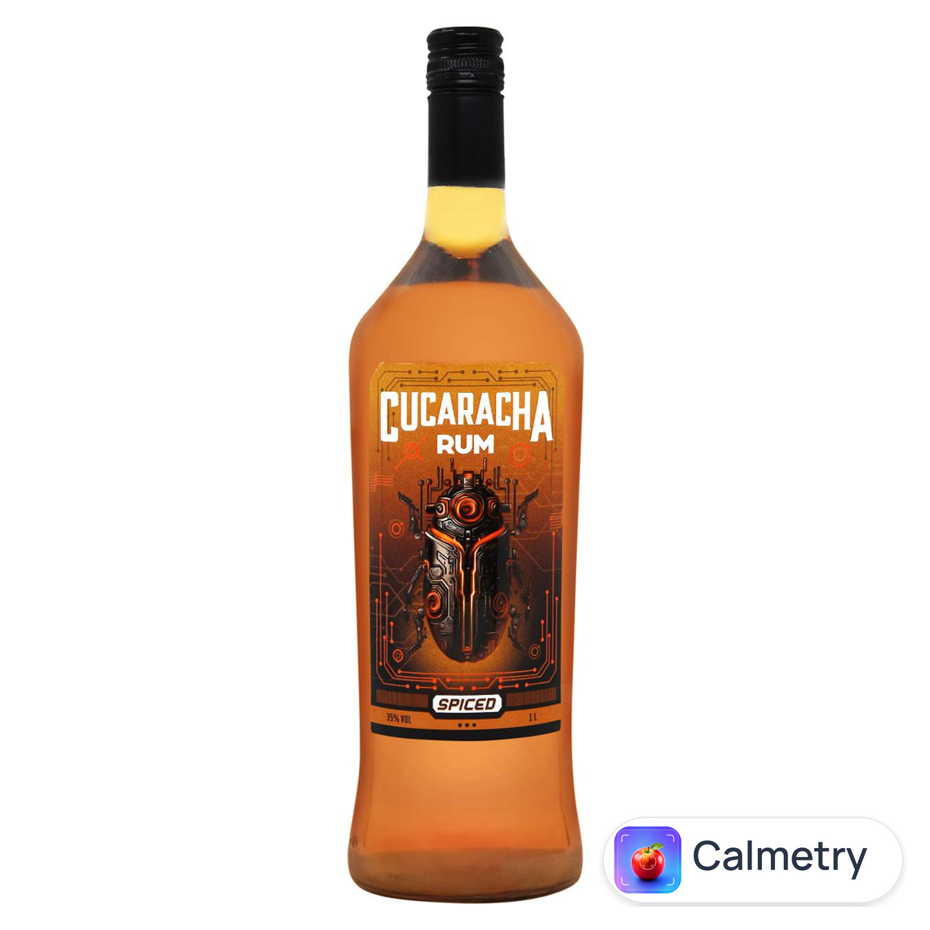 Ромовий напій Cucaracha Spiced Gold 35% 1л — фото продукту
