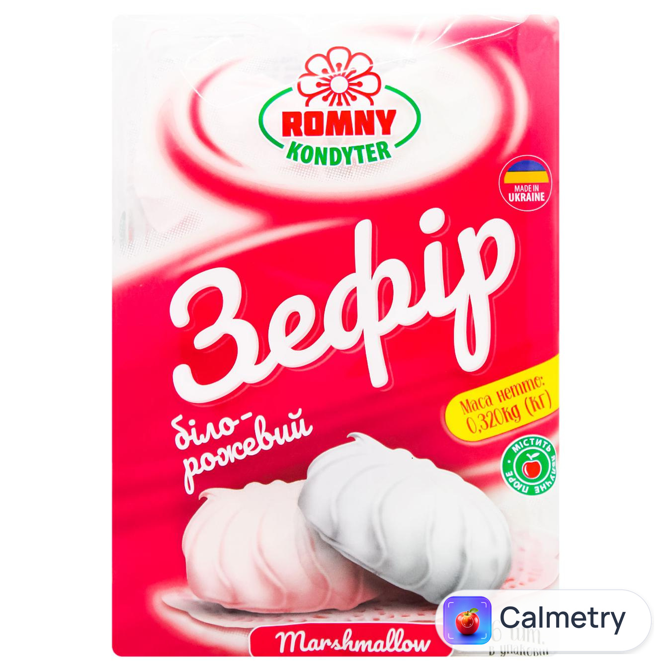 Зефір Romny Kondyter біло-рожевий 320г