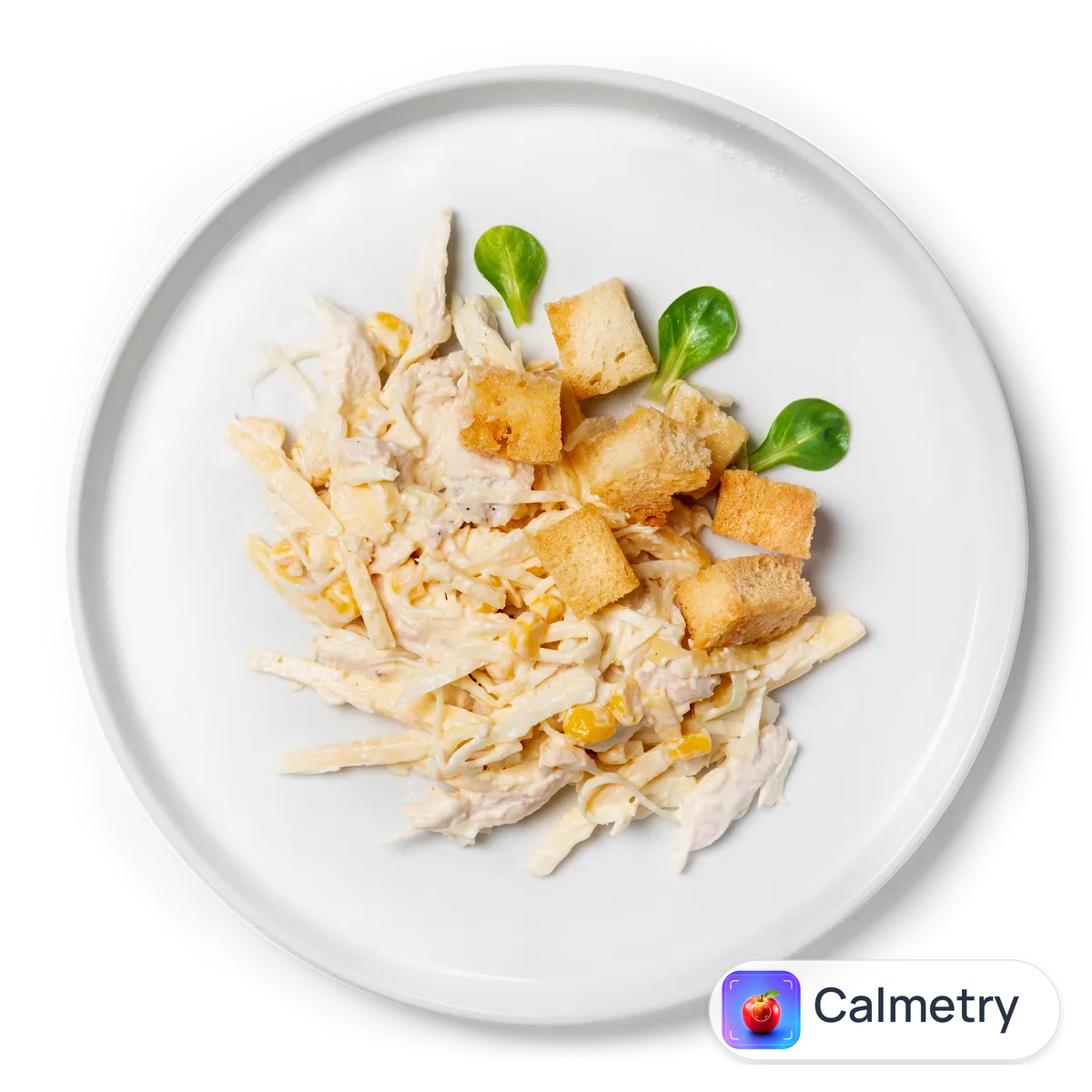 Салат з курячого філе з твердим сиром та кукурудзою