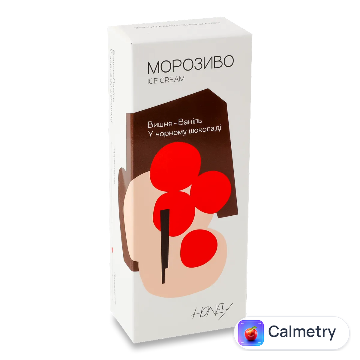 Морозиво «Лавка Традицій» Honey вишня в шоколадній глазурі 90г