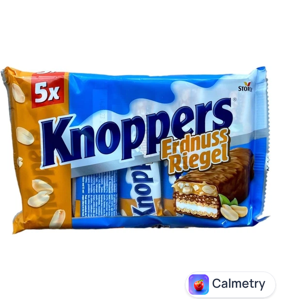 Шоколадні батончики Knoppers з арахісом (х5) 200 г