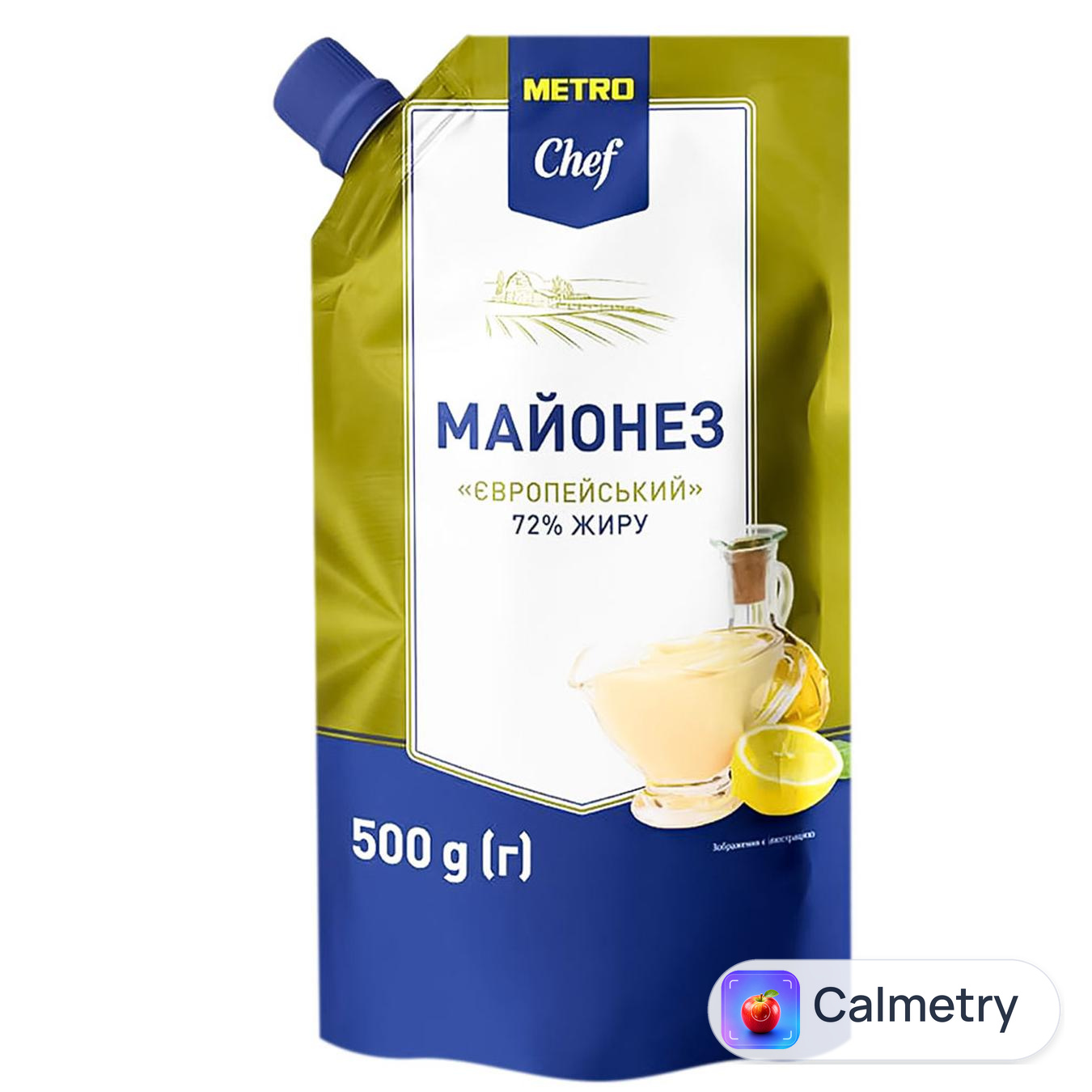 Майонез Metro Chef Європейський 72% 500г