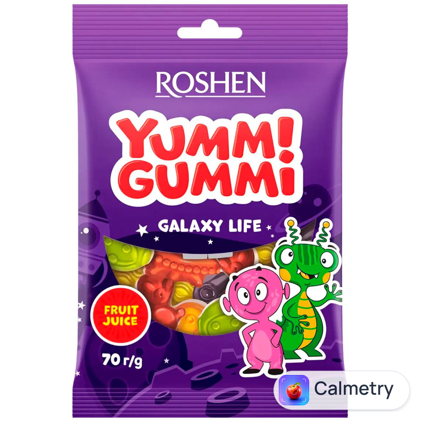 Цукерки Roshen Yummi Gummi Galaxy Life 70г