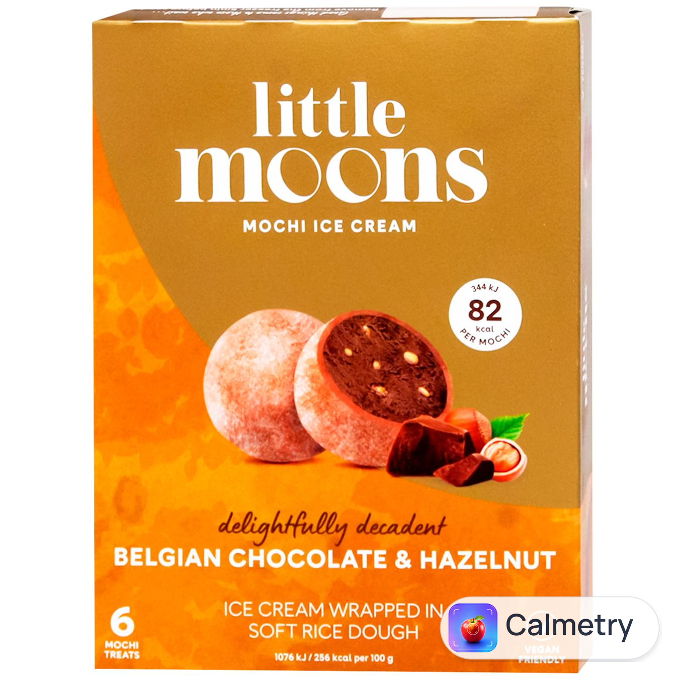 Десерт Little Moons Моті Шоколад-Фундук заморожений веганський 6шт*32г