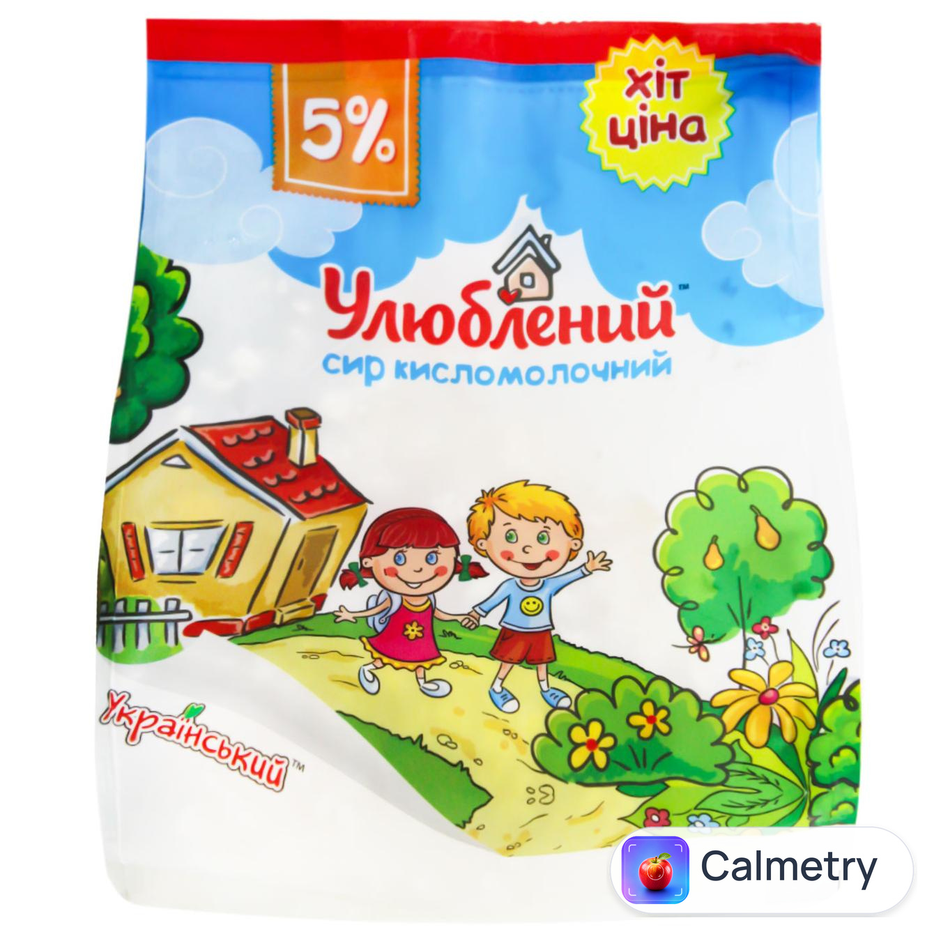 Сир кисломолочний Улюблений 5% 350г