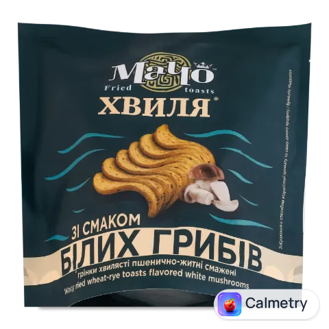 Грінки Мачо пшенич-житні хвилясті зі смак біл гриб