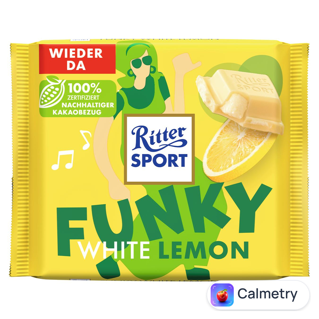 Шоколад білий Ritter Sport Funky з лимонним кремом 100г