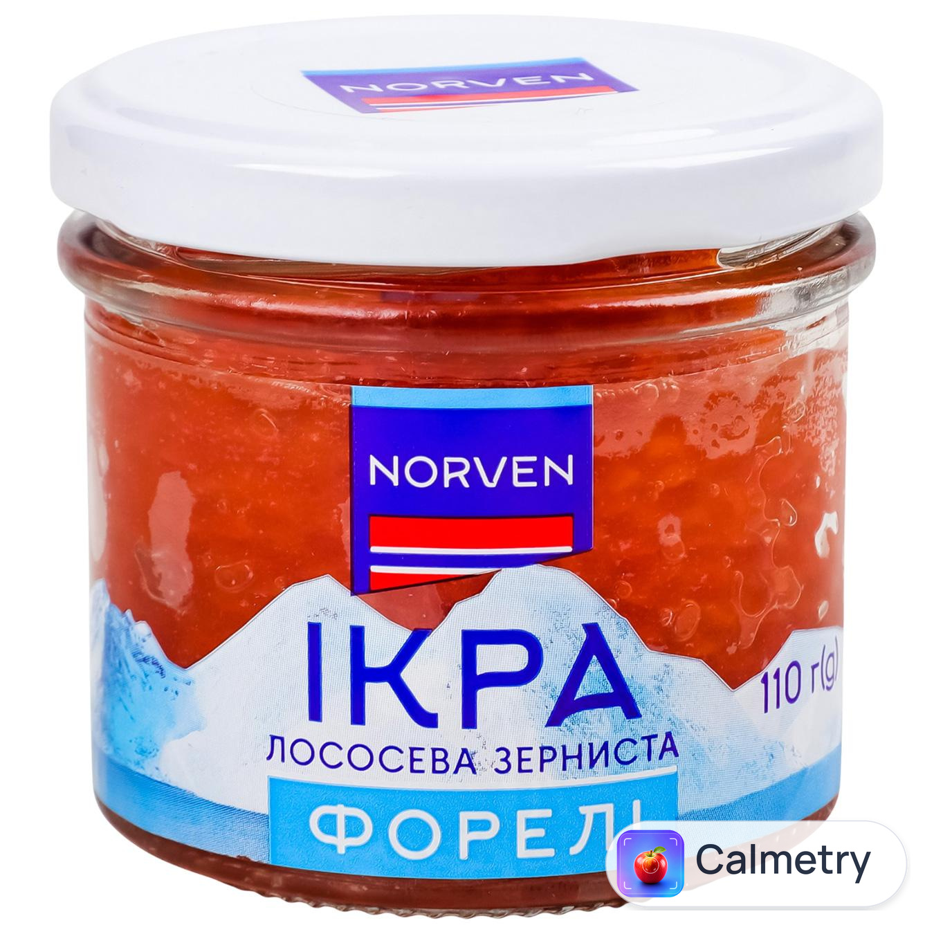Iкра форелі Norven зерниста 110г — фото продукту