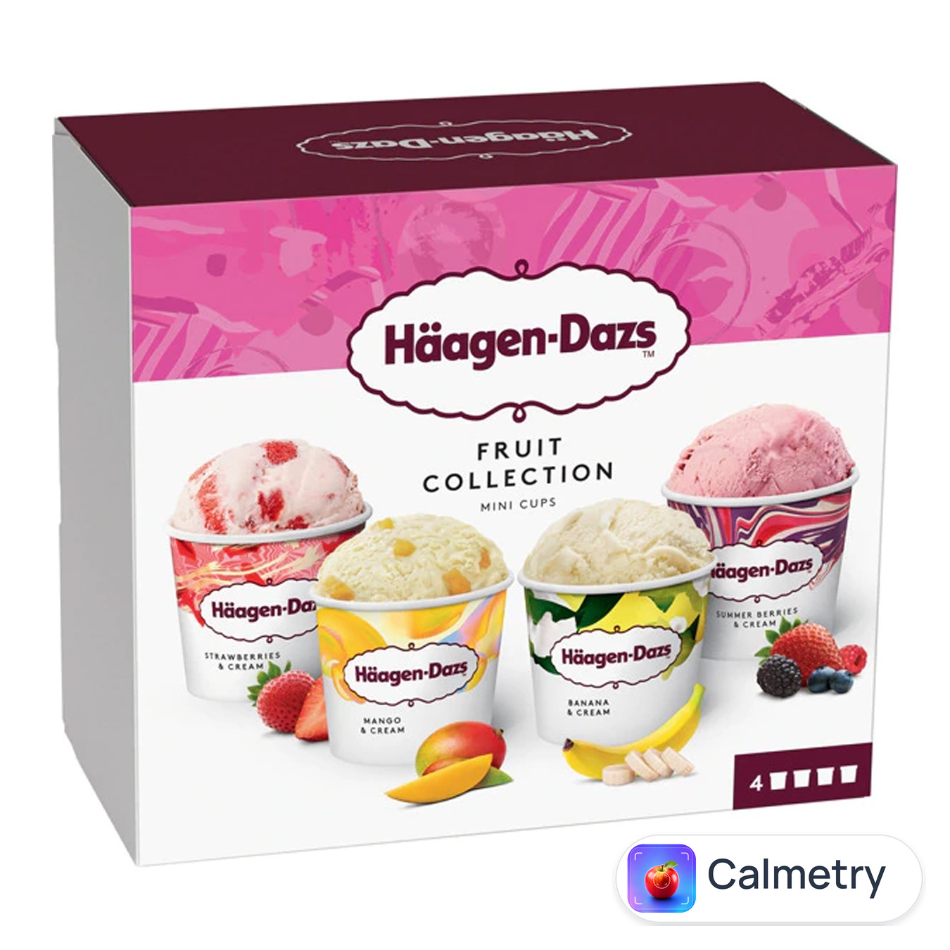 Набір морозива Haagen-Dazs Фруктове асорті 380мл