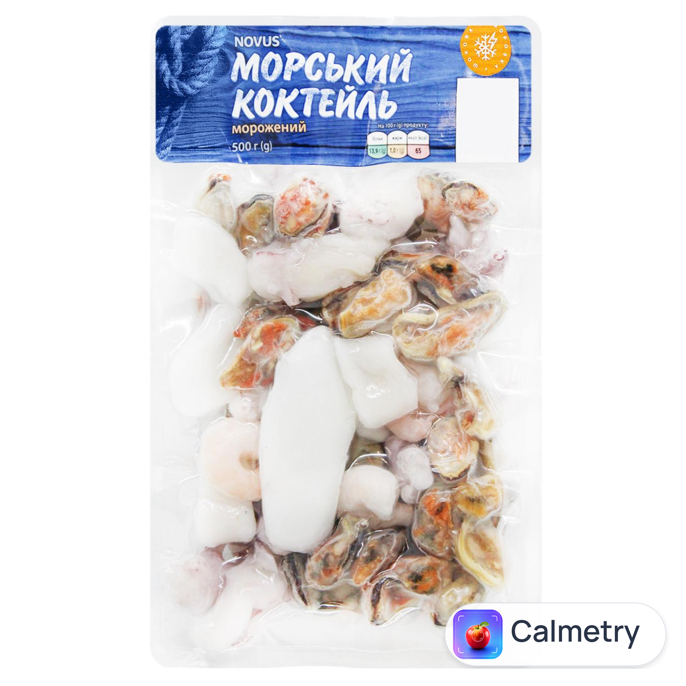 Коктейль морський Novus морожений 500г — фото продукту