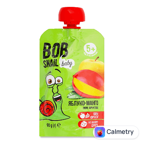 Пюре Bob Snail яблуко-манго, 90г