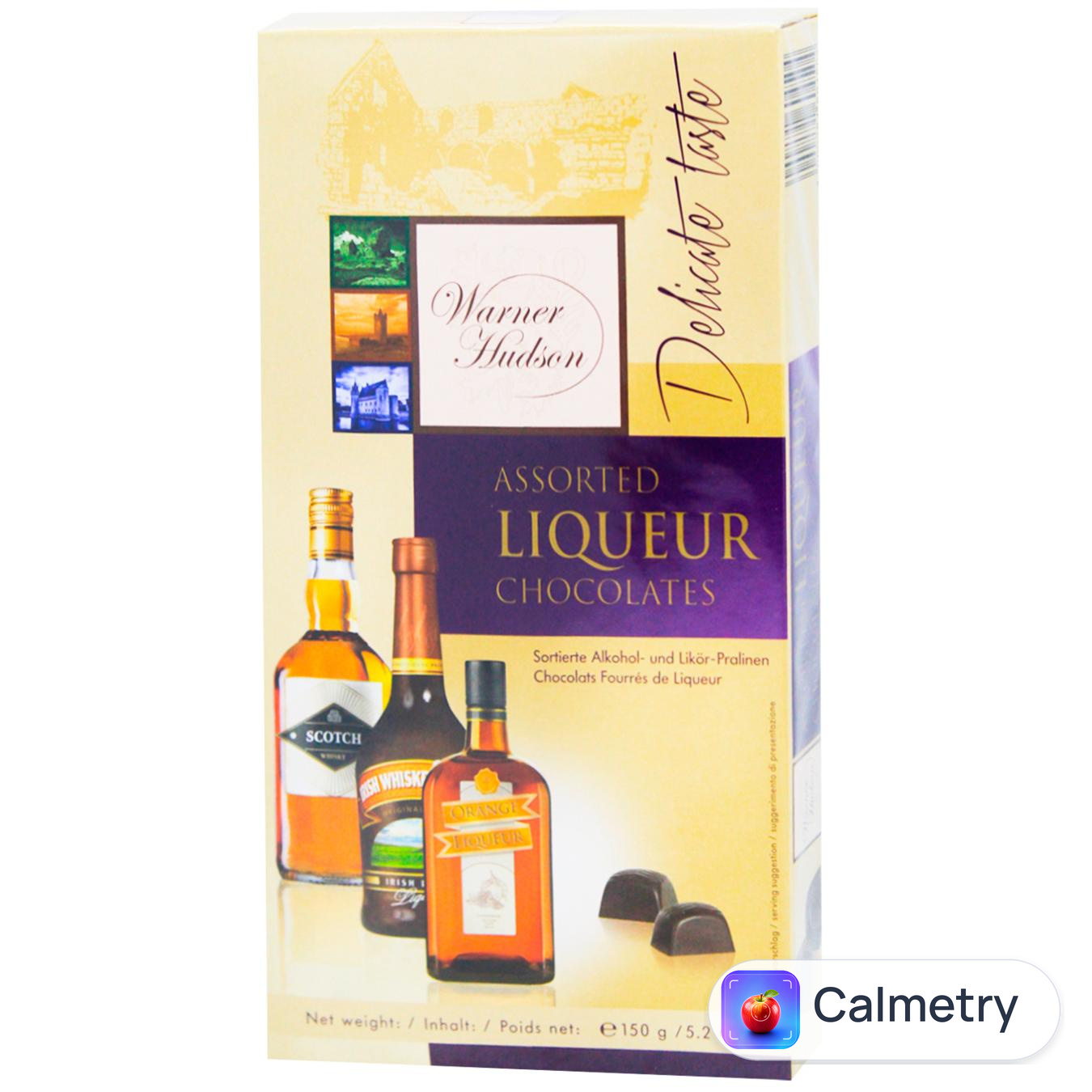 Цукерки Warner Hudson Piasten Assorted Liqueur шоколадні з алкоголем 150г