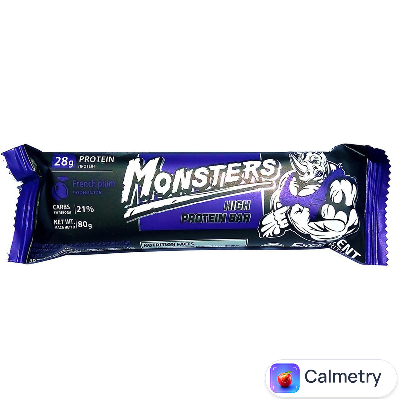 Батончик протеїновий Vale Monsters з чорносливом 80г