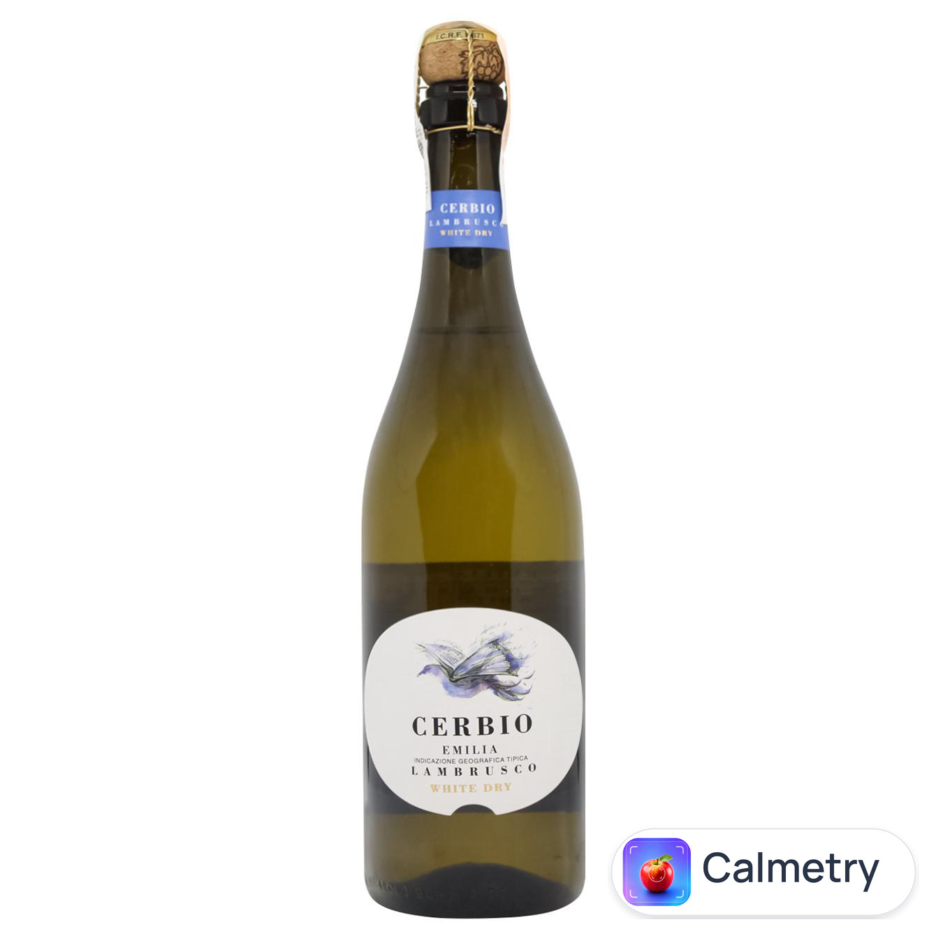 Вино ігристе Cerbio Emilia Lambruscо біле сухе 10,5% 0,75л