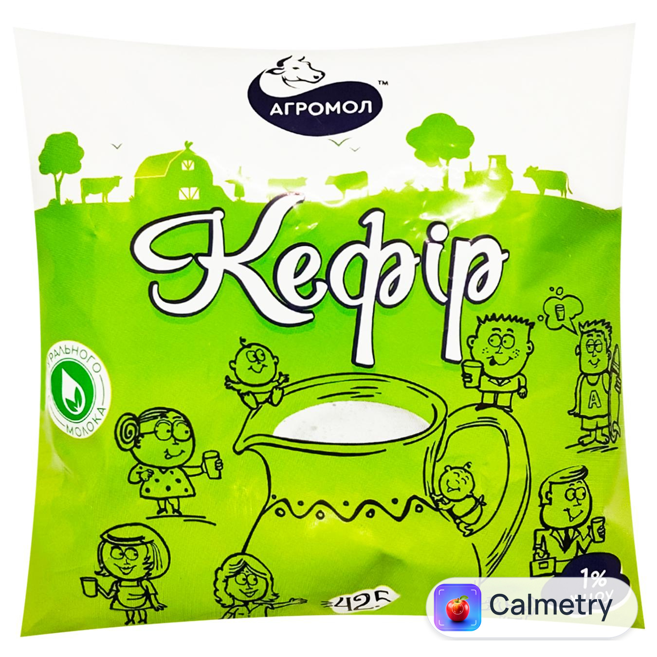 Кефір Агромол 1% 425г
