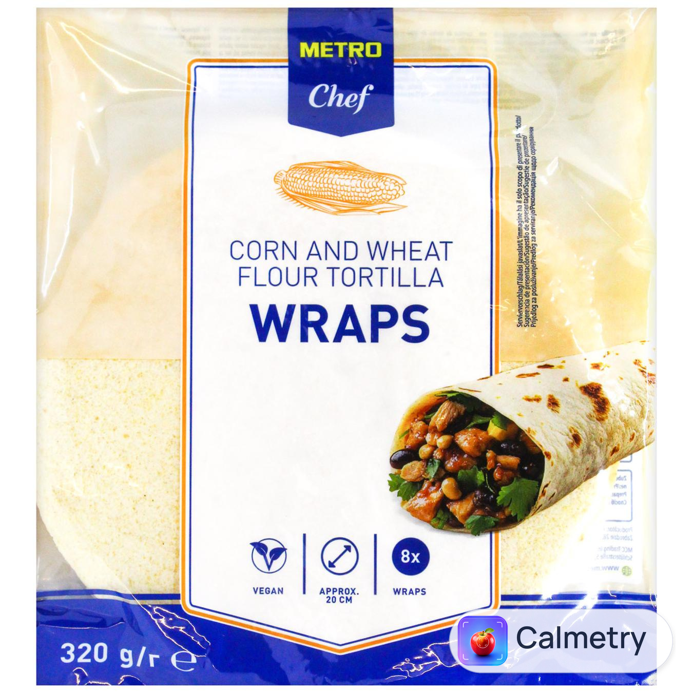 Тортилья Metro Chef кукурудзяна 20см 8шт 320г