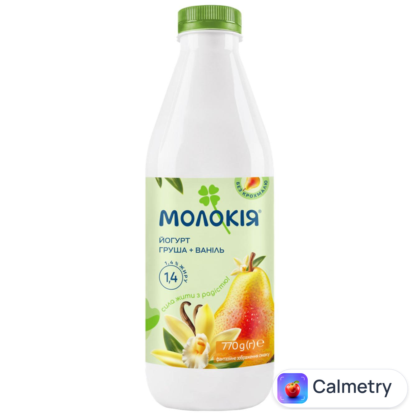 Йогурт Молокія груша-ваніль 1,4% 770г