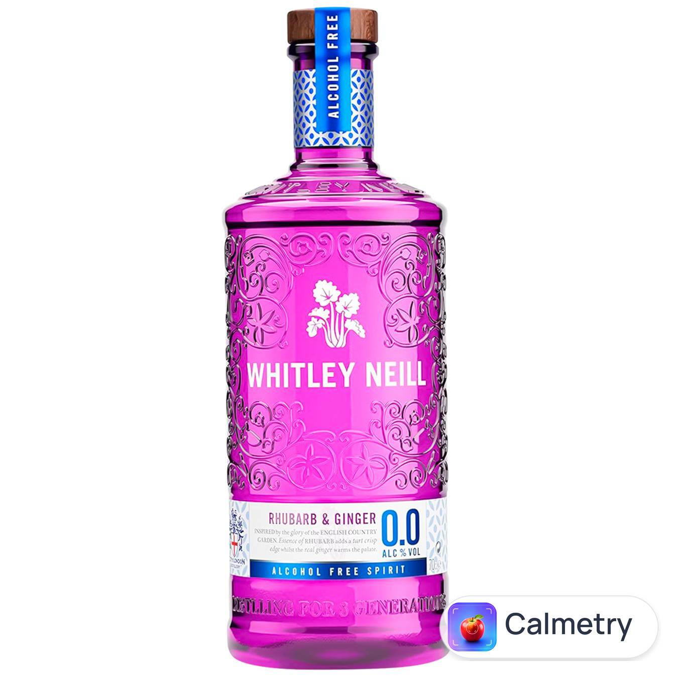 Джин Whitley Neill Rhubarb & Ginger безалкогольний 0,7л