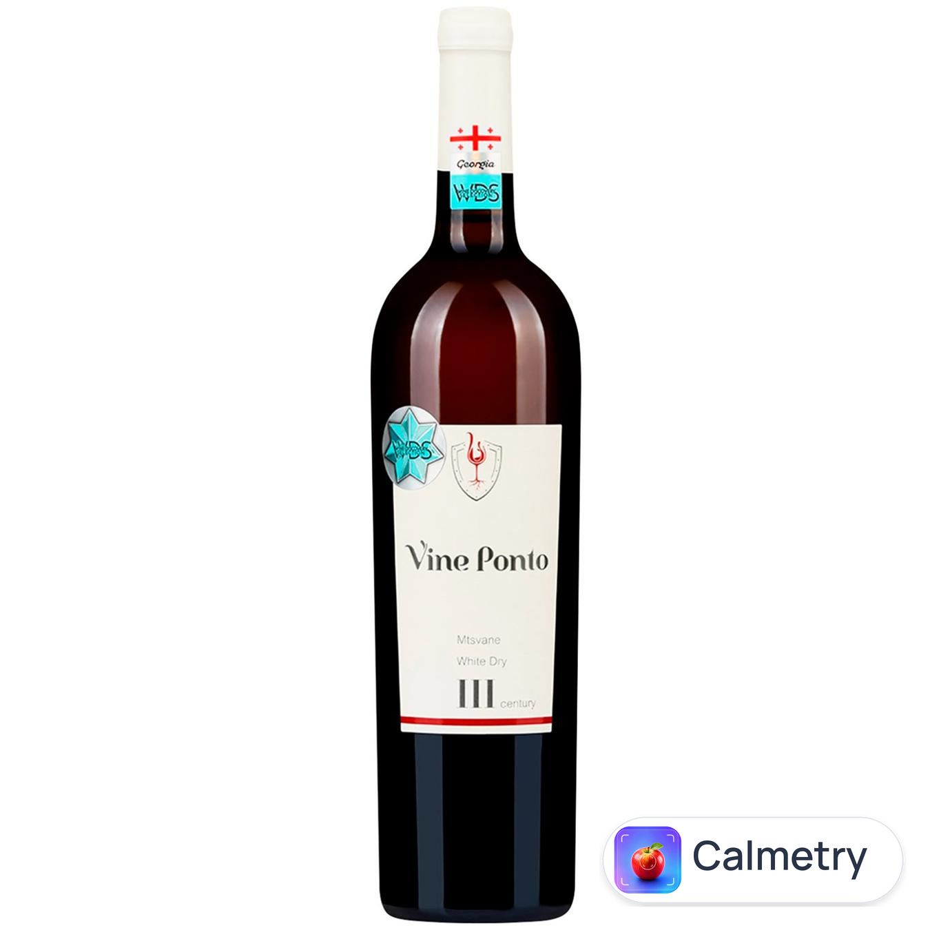 Вино Vine Ponto Мцване біле сухе 13% 0,75л