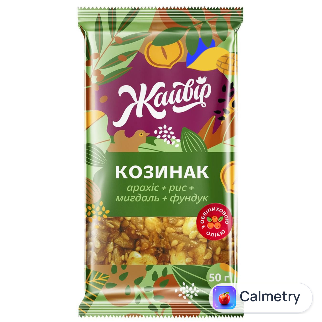 Козинак Жайвір асорті з мигдалем 50г — фото продукту