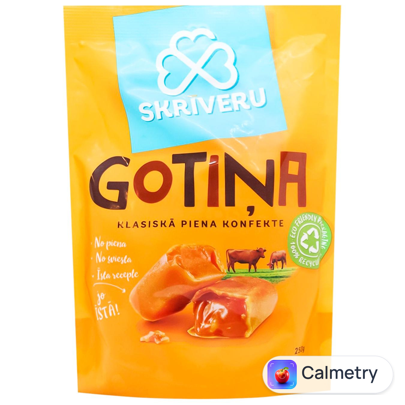 Цукерки Skriveru Gotina Класичні молочні 250г