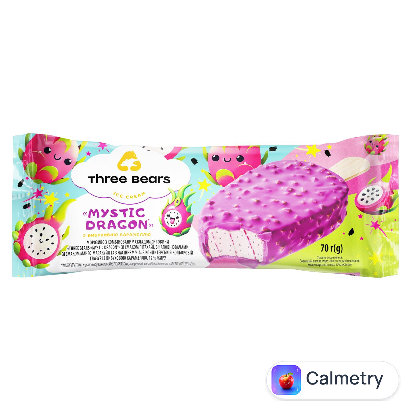 Морозиво Три Ведмеді Mystic Dragon 70г