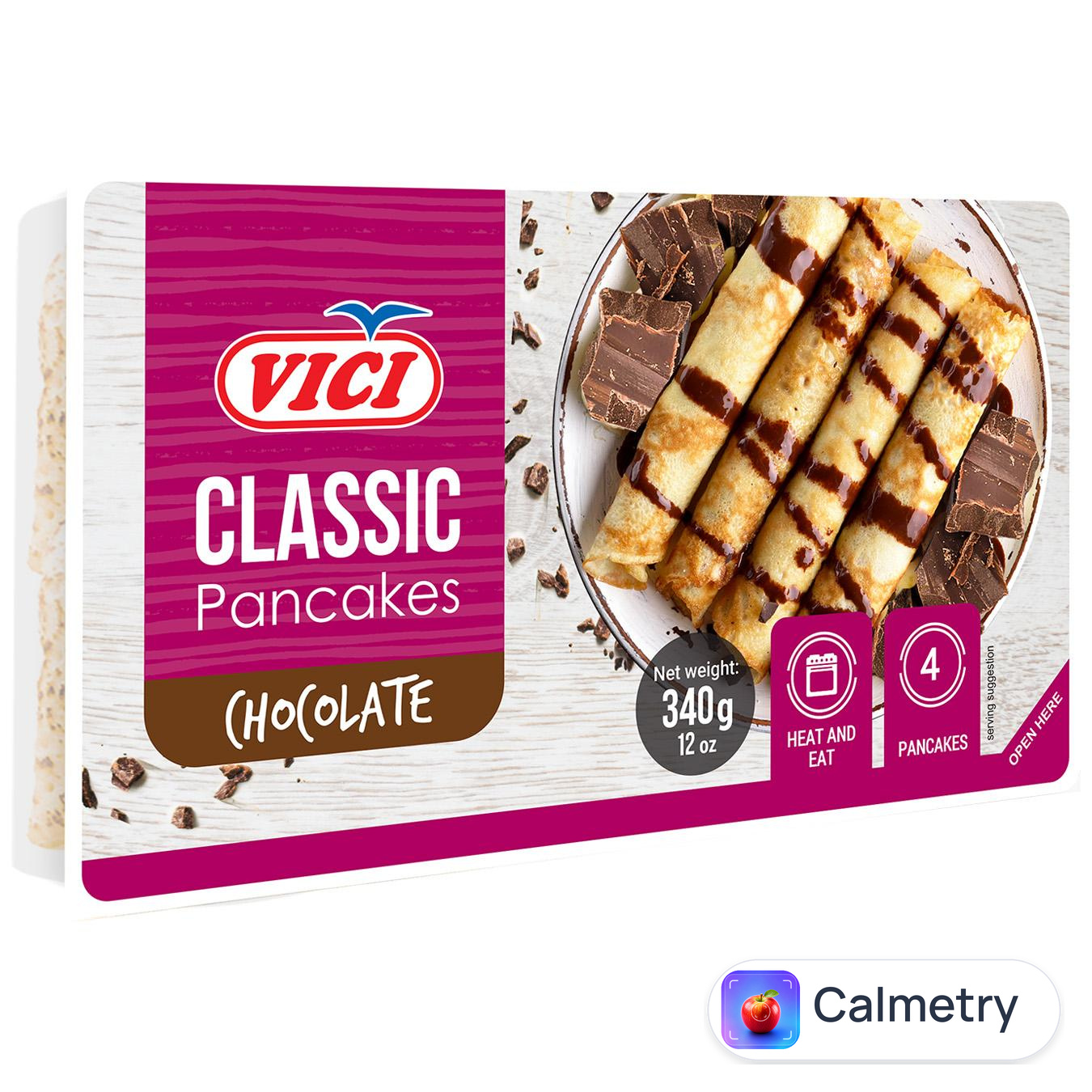 Млинці Vici з шоколадною начинкою 340г