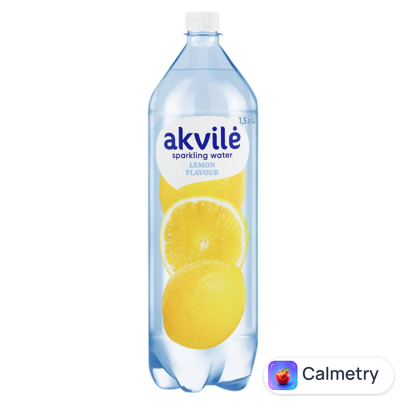 Вода мінеральна Akvile зі смаком лимону слабогазована 1,5л
