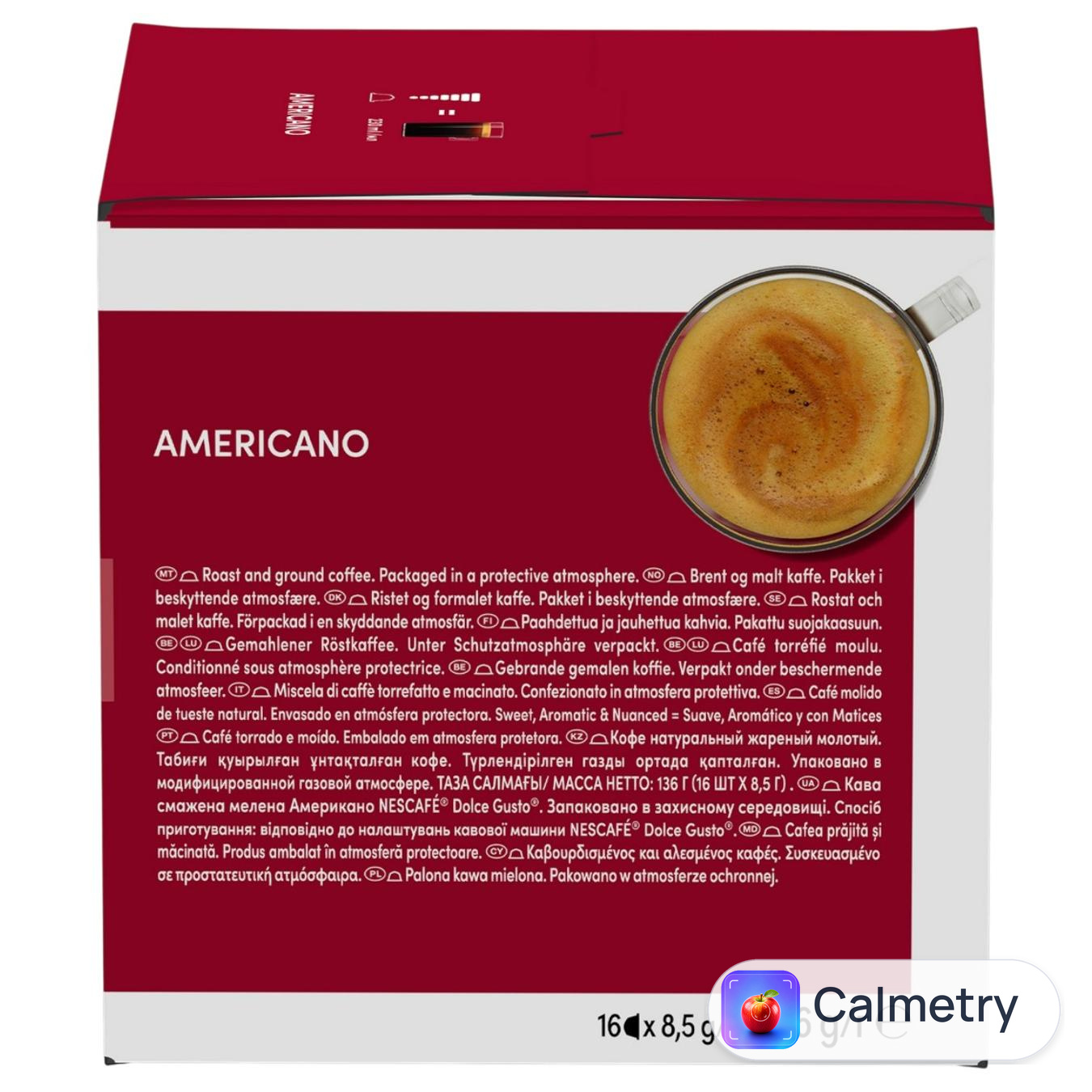 Кава в капсулах NESCAFÉ® DOLCE GUSTO® Americano 8,5г*16шт — фото продукту
