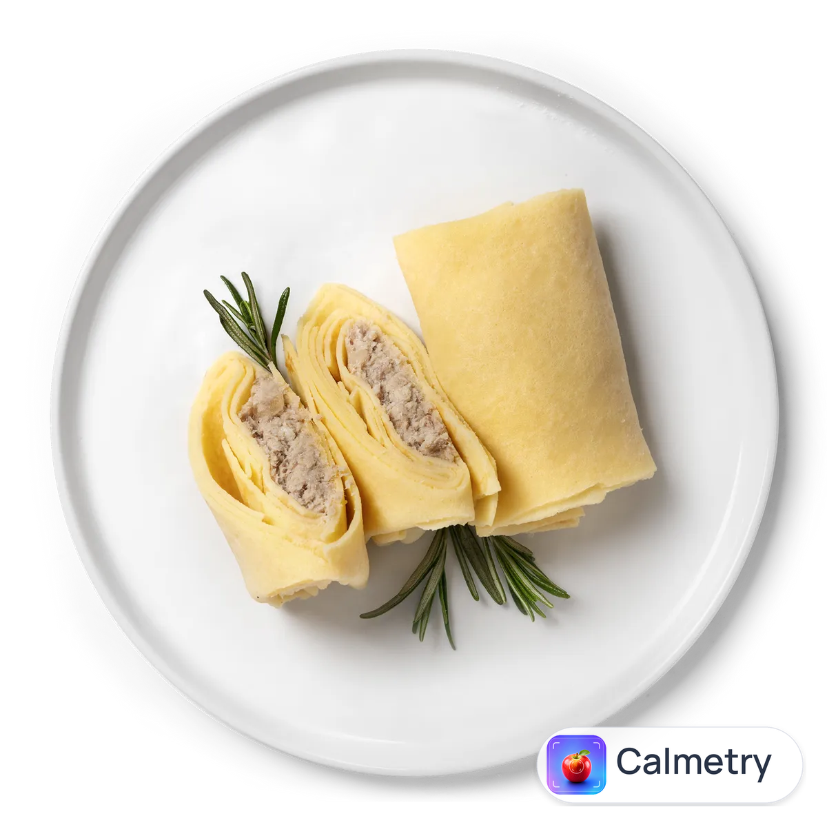 Млинці з курячим та свинячим м'ясом