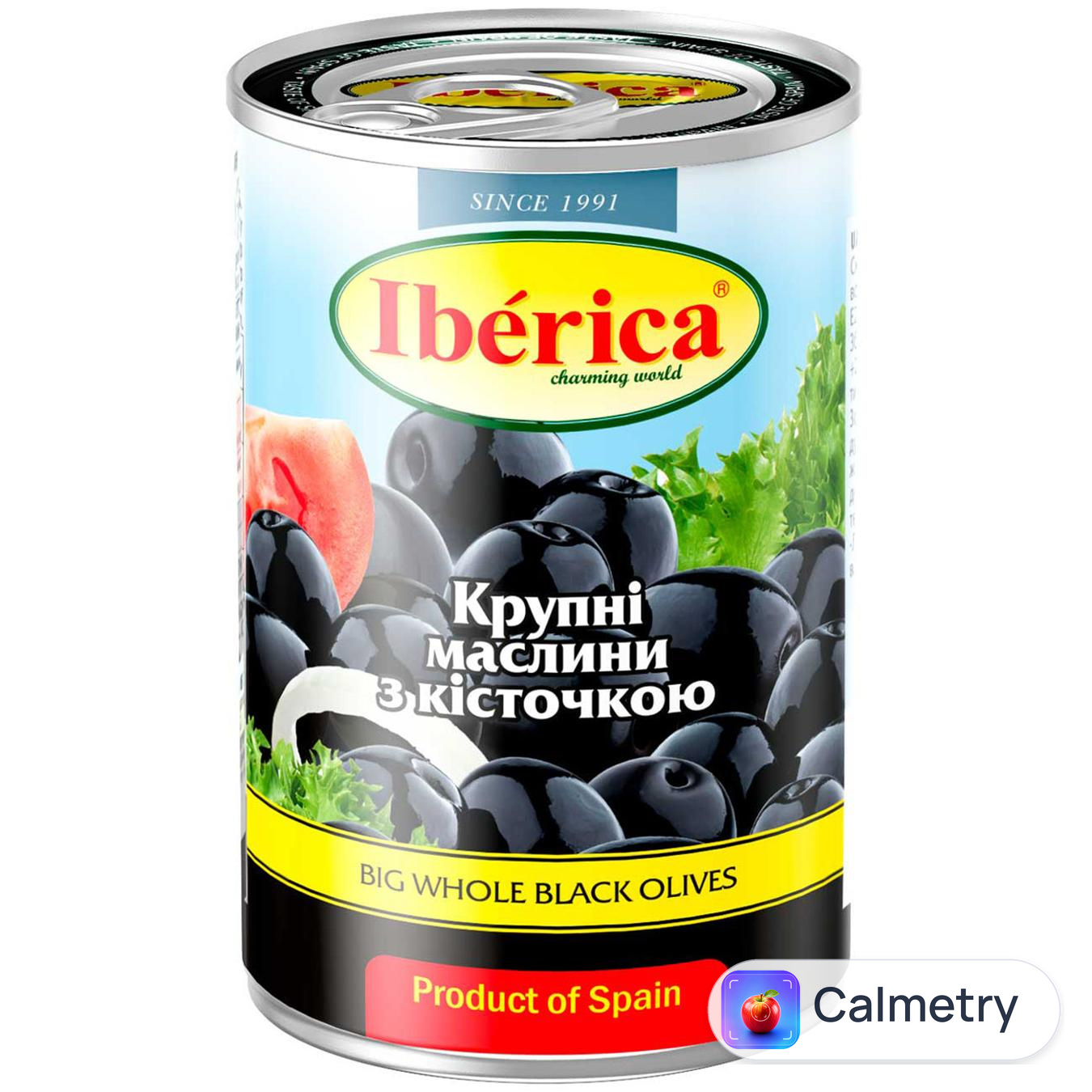 Маслини Iberica великі з кісточкою 420г — фото продукту
