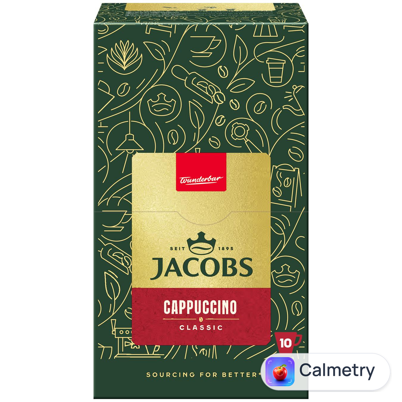 Напій кавовий Jacobs Cappuccino Classic розчинний 18,7г х 10шт