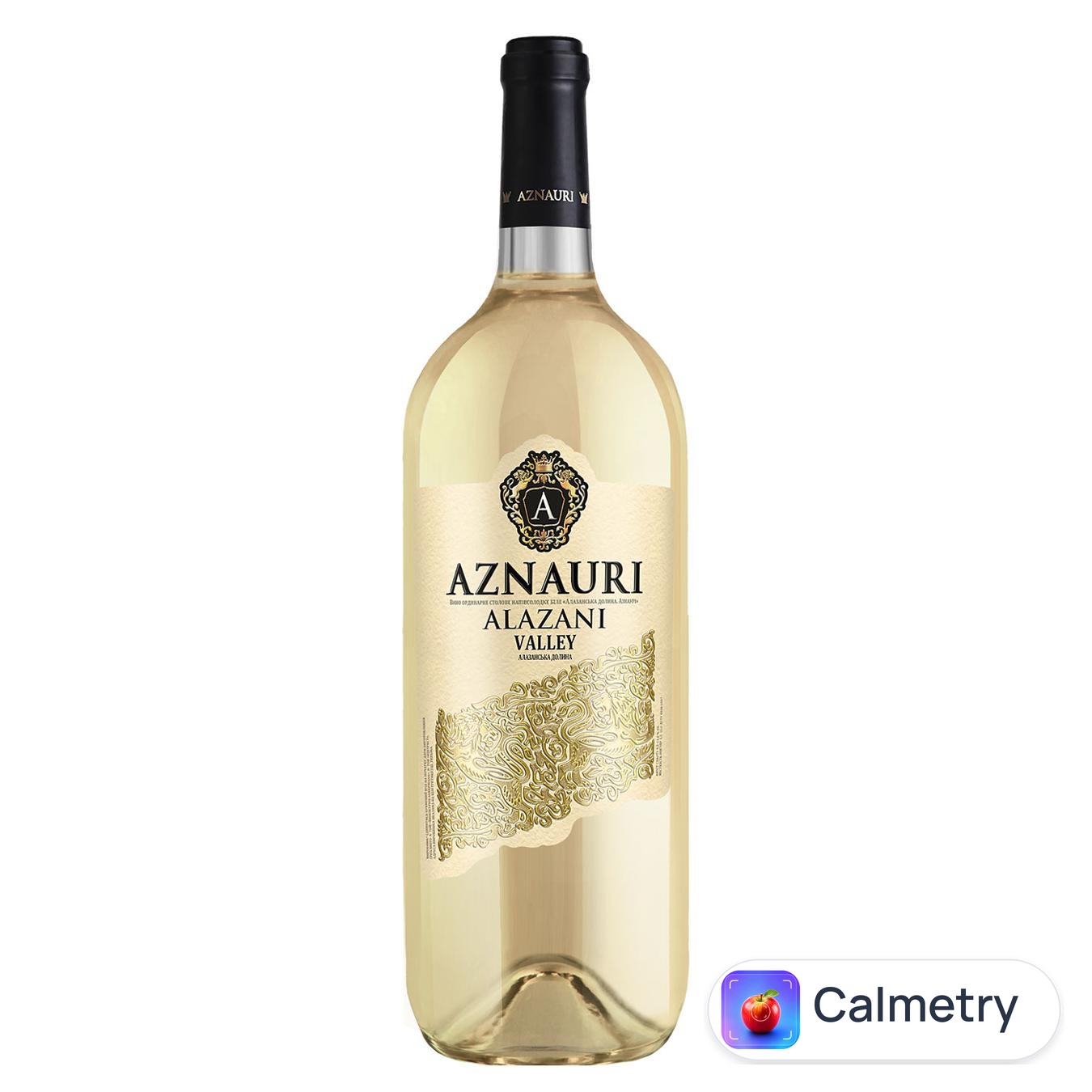 Вино Aznauri Алазанська долина біле напівсолодке 9-13% 1,5л — фото продукту