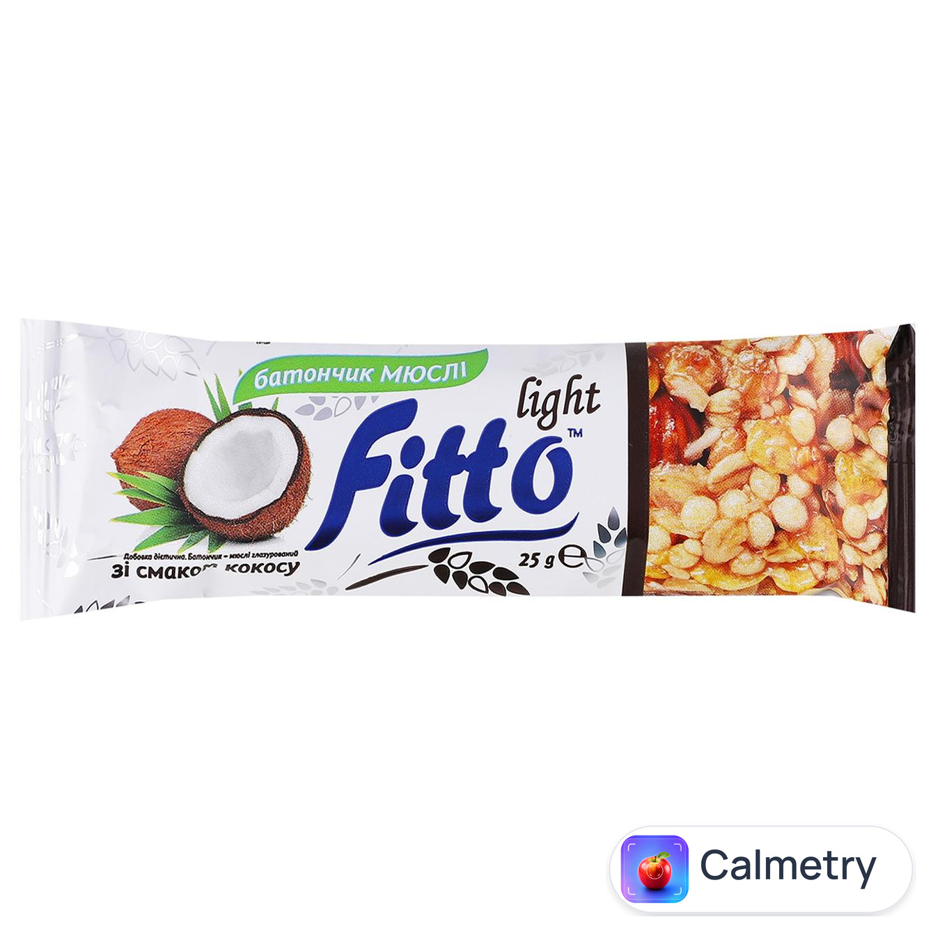 Батончик-мюслі Fitto Light зі смаком кокосу 25г