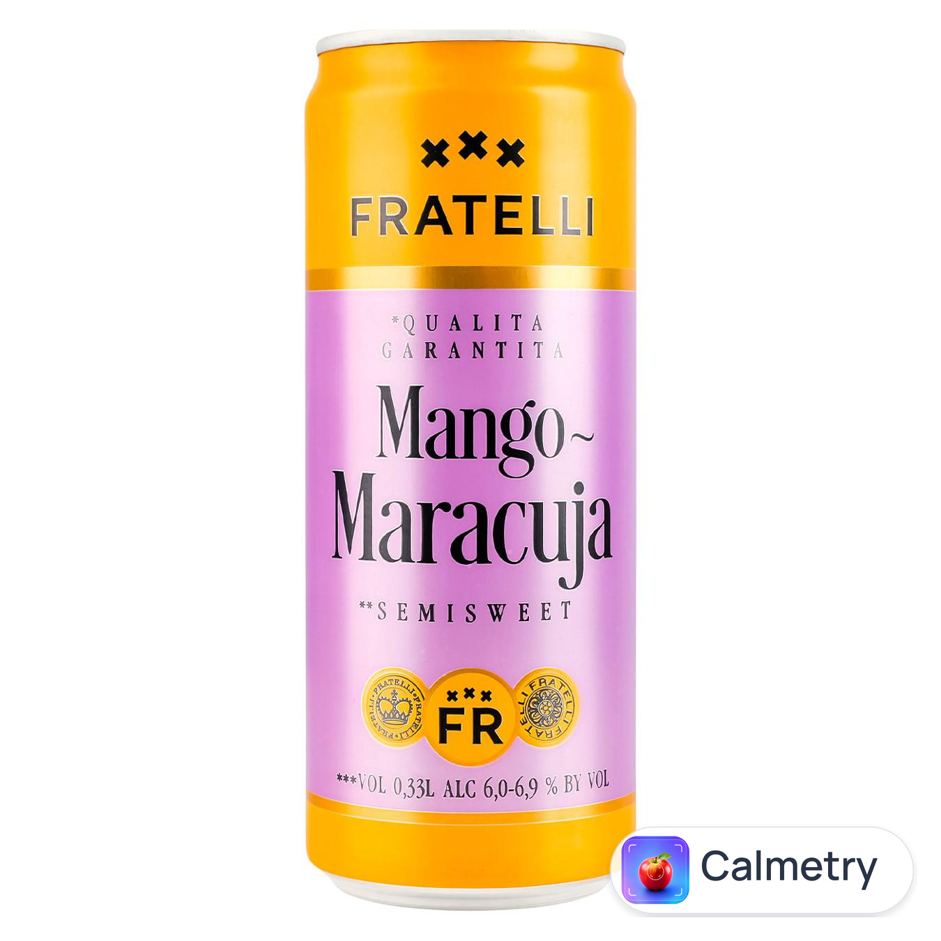 Напій винний ігристий Fratelli манго-маракуйя білий напівсолодкий 6-6,9% 0,33л — фото продукту