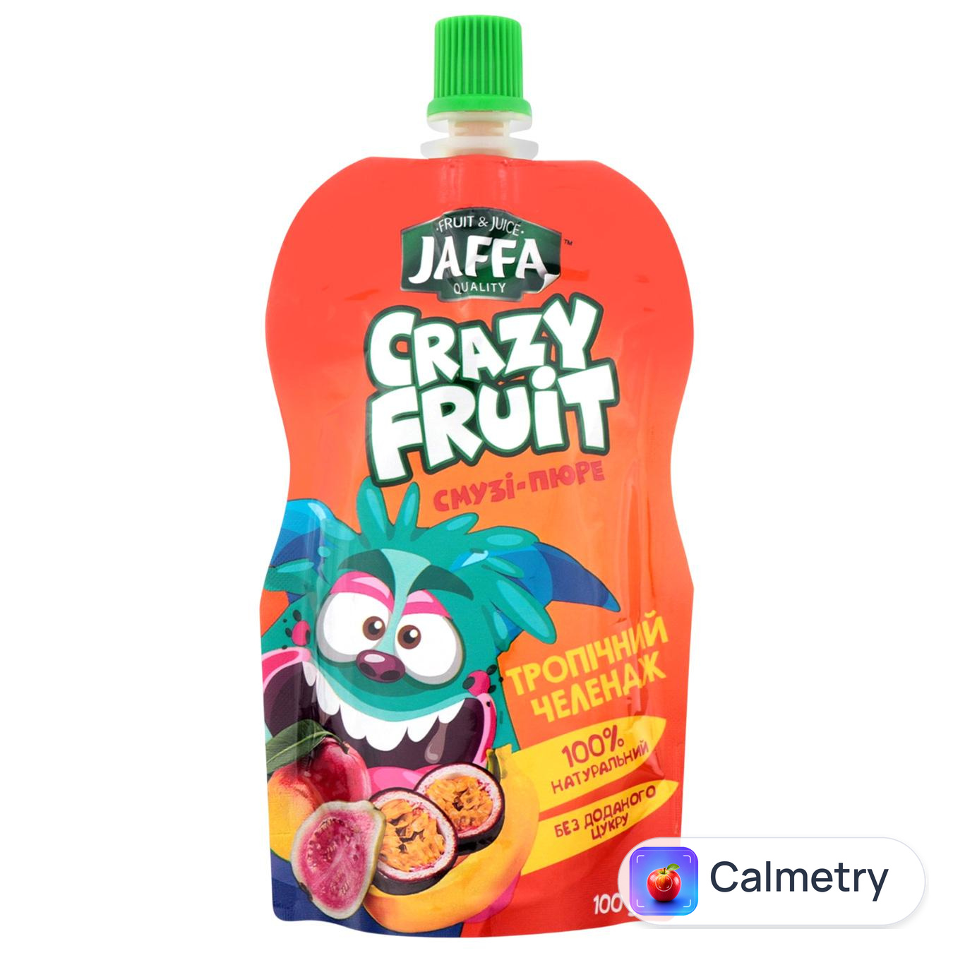 Смузі-пюре Jaffa Crazy Fruit Тропічний челендж Манго-банан-гуава-маракуйя 100мл
