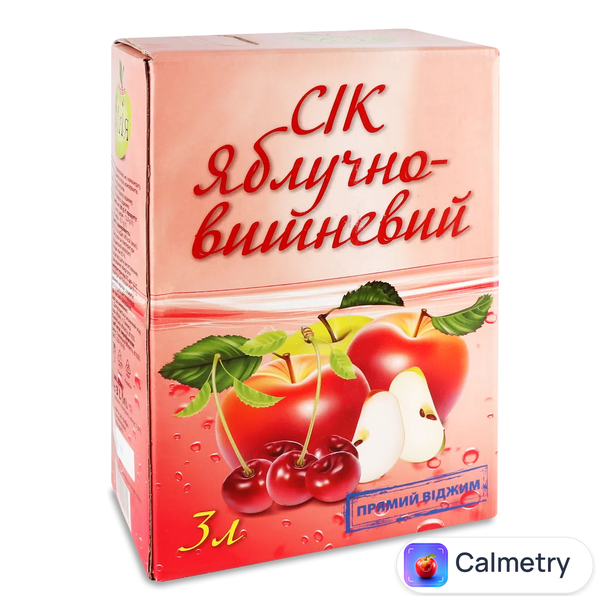 Сік Нова Мрія яблучно-вишневий прямого віджиму 3л