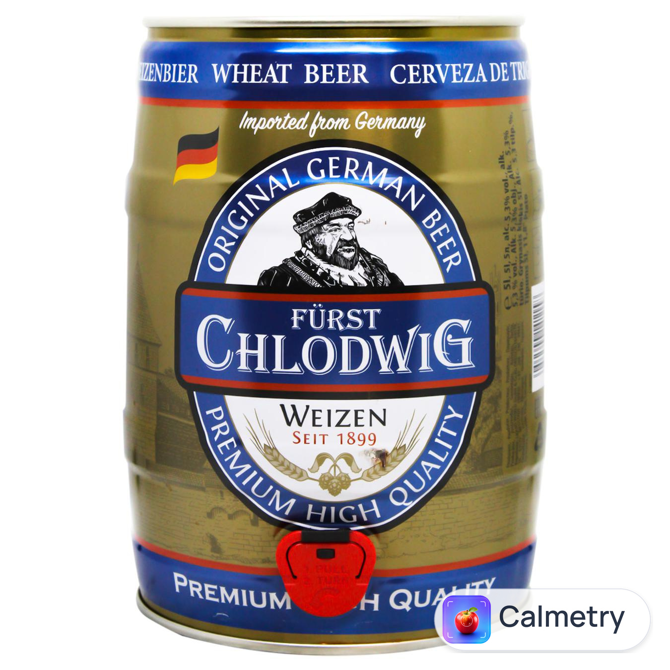 Пиво Furst Chlodwig Weizen світле нефільтроване 5,3% 5л