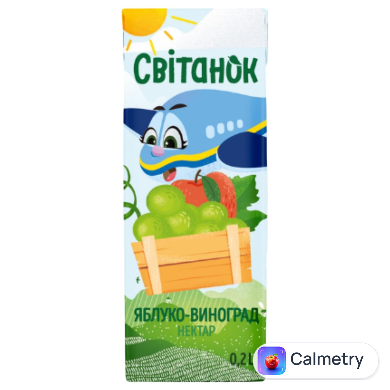 Нектар Світанок Яблуко-виноград 200мл — фото продукту