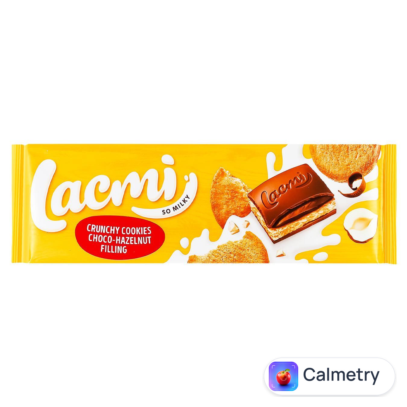 Шоколад молочний Roshen Lacmi з шоколадно-горіховою начинкою та печивом 265г — фото продукту