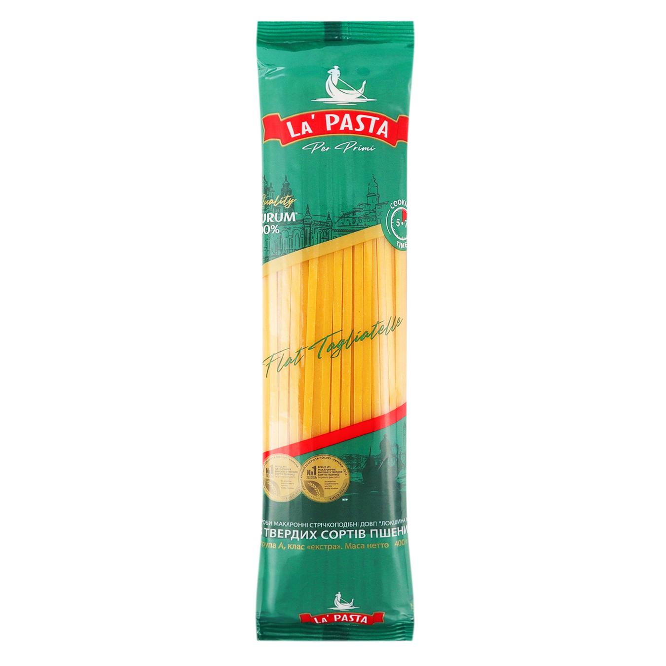 Макаронні вироби La Pasta Локшина довга 400г — фото продукту